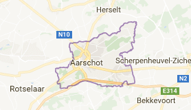 Kaart luchthavenvervoer in Aarschot