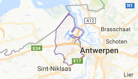 Kaart luchthavenvervoer in Beveren