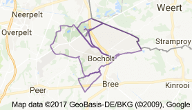 Kaart luchthavenvervoer in Bocholt