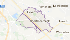 Kaart luchthavenvervoer in Boortmeerbeek