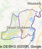Kaart luchthavenvervoer in Dilsen-Stokkem