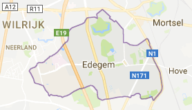 Kaart luchthavenvervoer in Edegem