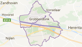 Kaart luchthavenvervoer in Grobbendonk