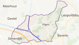 Kaart luchthavenvervoer in Ham