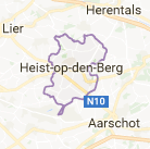 Kaart luchthavenvervoer in Heist-op-den-Berg
