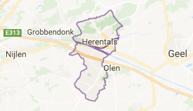 Kaart luchthavenvervoer in Herentals