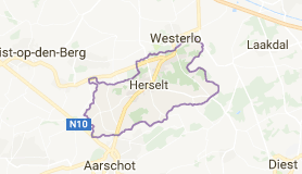 Kaart luchthavenvervoer in Herselt