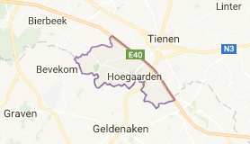Kaart luchthavenvervoer in Hoegaarden