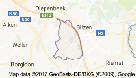 Kaart luchthavenvervoer in Hoeselt