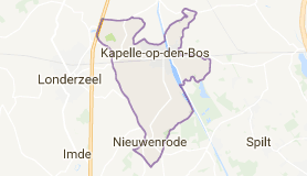 Kaart luchthavenvervoer in Kapelle-op-den-Bos