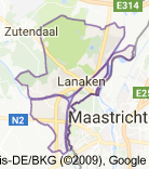 Kaart luchthavenvervoer in Lanaken