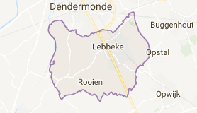 Kaart luchthavenvervoer in Lebbeke