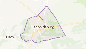Kaart luchthavenvervoer in Leopoldsburg