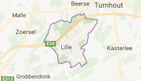 Kaart luchthavenvervoer in Lille