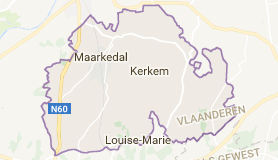 Kaart luchthavenvervoer in Maarkedal