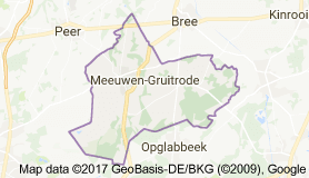 Kaart luchthavenvervoer in Meeuwen-Gruitrode