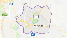 Kaart luchthavenvervoer in Mortsel