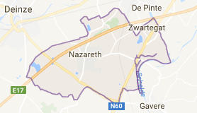 Kaart luchthavenvervoer in Nazareth