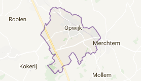 Kaart luchthavenvervoer in Opwijk