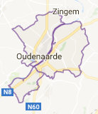 Kaart luchthavenvervoer in Oudenaarde