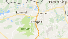 Kaart luchthavenvervoer in Overpelt