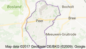 Kaart luchthavenvervoer in Peer