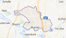 Kaart luchthavenvervoer in Rumst