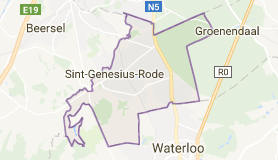 Kaart luchthavenvervoer in Sint-Genesius-Rode