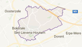 Kaart luchthavenvervoer in Sint-Lievens-Houtem