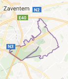 Kaart luchthavenvervoer in Tervuren