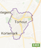 Kaart luchthavenvervoer in Torhout