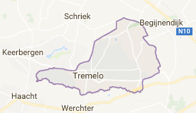 Kaart luchthavenvervoer in Tremelo