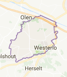 Kaart luchthavenvervoer in Westerlo