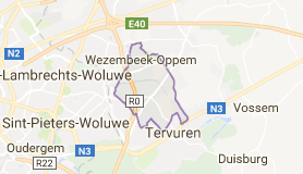 Kaart luchthavenvervoer in Wezembeek-Oppem