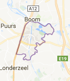 Kaart luchthavenvervoer in Willebroek